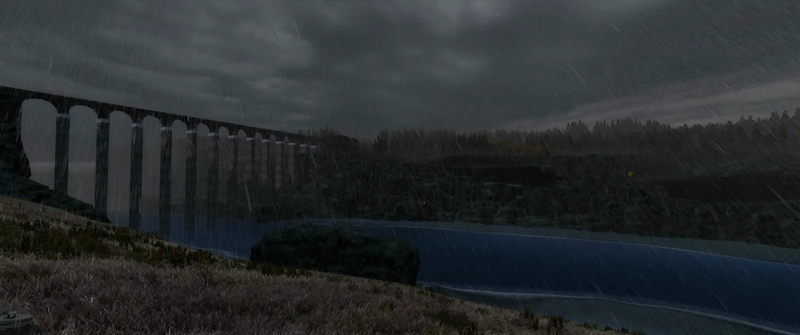 Storm over the viaduct